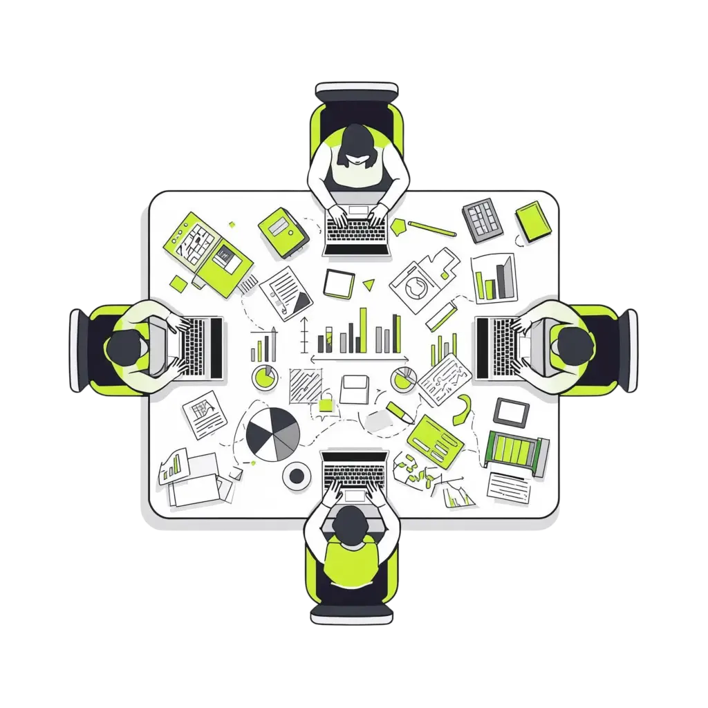 Illustration of a 90-day action plan for B2B SaaS companies to achieve SEO content at scale and generate qualified MQLs.